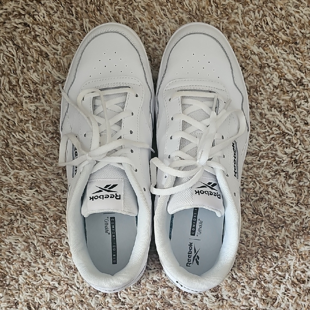 Reebok Classic White Lace-Up Shoes